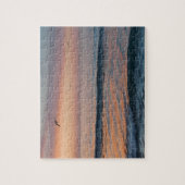 Aangepaste foto gepersonaliseerde Sunset Beach Wav Legpuzzel (Verticaal)