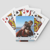 Aangepaste foto gepersonaliseerde tekst familie mo pokerkaarten (Achterkant)