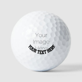 Aangepaste foto – Gepersonaliseerde tekst Golfballen