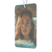 Aangepaste foto geschenk met persoonlijke naam luchtverfrisser (Links)