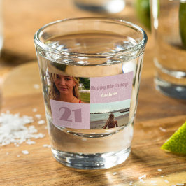 Aangepaste foto geschenken voor 21 jaar oud Vrouw  Shot Glas
