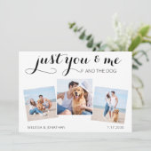 Aangepaste foto gewoon gehuwde aankondiging van he (Staand voorkant)