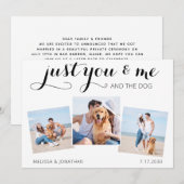 Aangepaste foto gewoon gehuwde aankondiging van he (Voorkant / Achterkant)