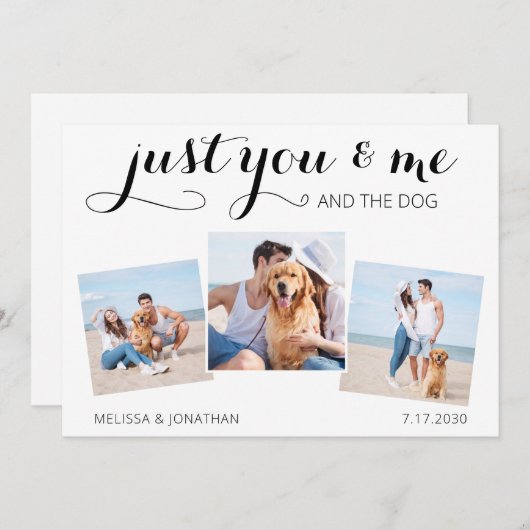 Aangepaste foto gewoon gehuwde aankondiging van he (Voorkant / Achterkant)