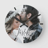 Aangepaste foto - Gewoon liefde Ronde Klok (Voorkant)