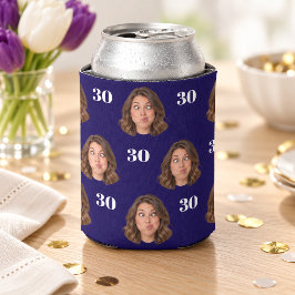 Aangepaste foto gezicht 30e verjaardag kan koeler
