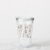 Aangepaste foto gezicht & cocktail | Gepersonalise Acryl Drinkbeker (Achterkant)