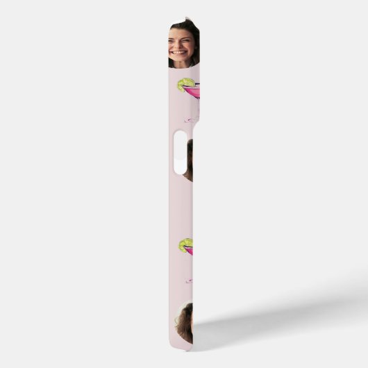 Aangepaste foto gezicht & cocktail | Gepersonalise Case-Mate iPhone Case (Achterkant / Rechts)