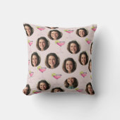 Aangepaste foto gezicht & cocktail | Gepersonalise Kussen (Voorkant)