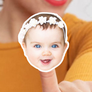 Aangepaste foto gezicht Stickers   Gepersonaliseer