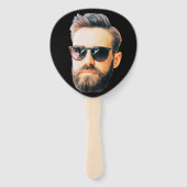 Aangepaste Foto Gezicht Verjaardag Favorieten vrij Handwaaier (Voorkant)