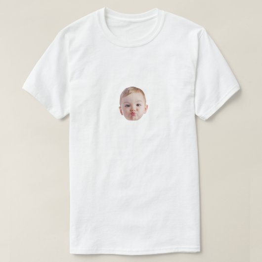 Aangepaste foto gezicht voor familielid verjaardag t-shirt (Design voorkant)