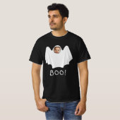 Aangepaste foto Ghost BOO Happy Halloween Spooky F T-shirt (Voorkant volledig)