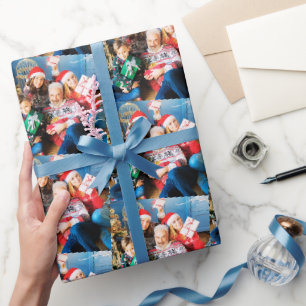 Aangepaste Foto Gift Wrap, Familie Aangepast Afbee Cadeaupapier