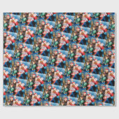 Aangepaste Foto Gift Wrap, Familie Aangepast Afbee Cadeaupapier (Vlak)
