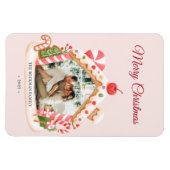 Aangepaste foto Gingerbread House Vrolijk kerstfee Magneet (Horizontaal)