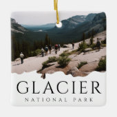 Aangepaste foto Glacier National Park Souvenir Keramisch Ornament (Voorkant)