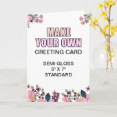 Aangepaste foto Glanzend Verloving Wenskaart Kaart (Gele Bloem)