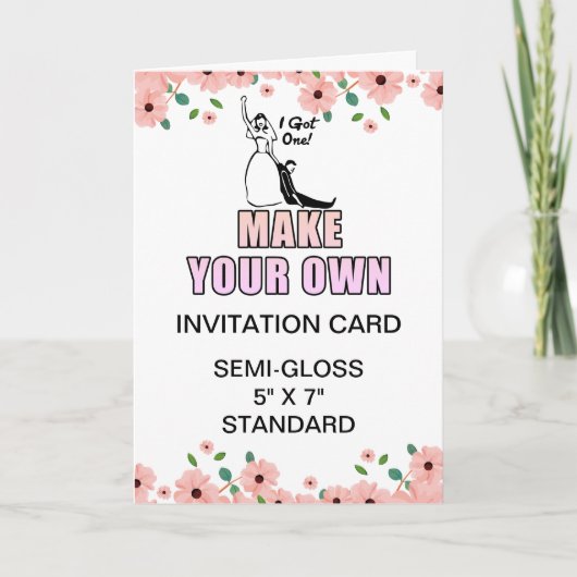 Aangepaste foto Glanzende Bachelorette Uitnodiging (Voorkant)