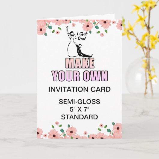 Aangepaste foto Glanzende Bachelorette Uitnodiging (Gele Bloem)