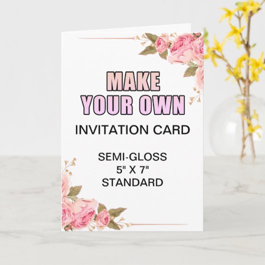 Aangepaste foto Glanzende Bruids Douche Invitation Kaart (Gele Bloem)