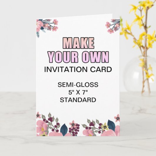 Aangepaste foto Glanzende Verloving Uitnodiging Ka (Gele Bloem)