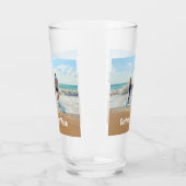 Aangepaste foto glas en tekst gepersonaliseerd cad (Links)