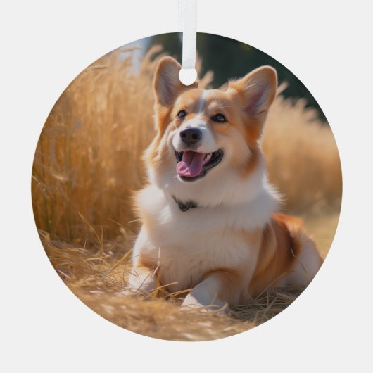 Aangepaste foto glas ornament (Achterkant)