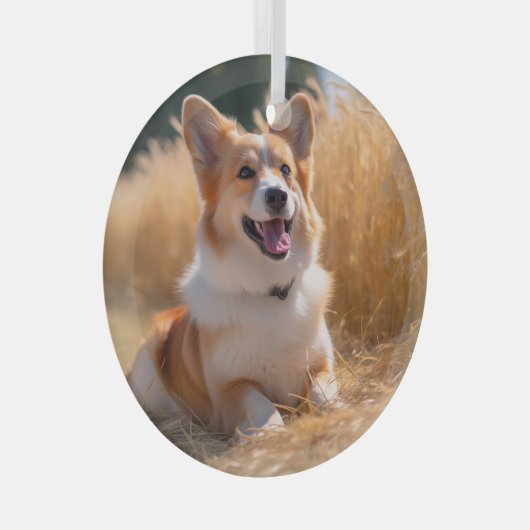 Aangepaste foto glas ornament (Voorkant Rechts)