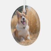 Aangepaste foto glas ornament (Voorkant links)