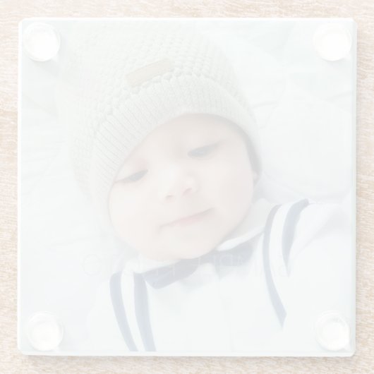 Aangepaste foto glazen onderzetter (Achterkant)