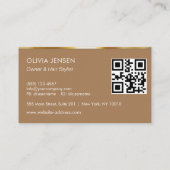 aangepaste foto Glitter Sparkling Nail Beauty Salo Visitekaartje (Achterkant)