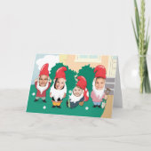 Aangepaste Foto Gnome Nieuwe Huis Aankondiging (Voorkant)