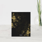 Aangepaste Foto Gold Confetti Retirement Medewerke Bedankkaart (Achterkant)