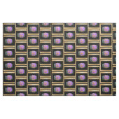 Aangepaste foto-Gold, zwart-vierkantsverbinding Stof (Fat Quarter)