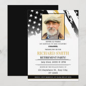 Aangepaste foto Golden Line Air Force Pensioen Kaart (Voorkant / Achterkant)