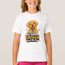 Aangepaste foto Golden Retriever verbeterde mijn s T-shirt