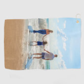 Aangepaste Foto Golf Handdoek met Uw Foto's Ontwer (Horizontaal)
