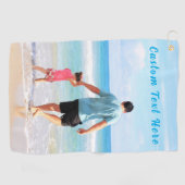 Aangepaste Foto Golf Handdoek Uw vader Foto's en t (Horizontaal)