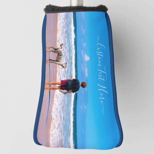 Aangepaste foto Golf Head Hoesje Uw foto's met hui Golfheadcover (Draai 90)