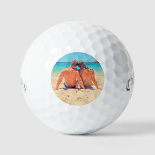 Aangepaste foto Golf zet je Summer Love Design Golfballen