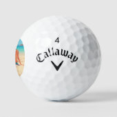 Aangepaste foto Golf zet je Summer Love Design Golfballen (Logo)