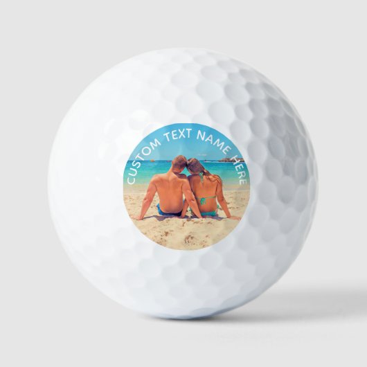 Aangepaste foto golfballen met uw foto's en tekst (Voorkant)