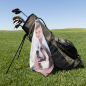 Aangepaste foto golfhanddoek (Groen)