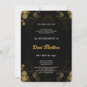 Aangepaste Foto Goud Confetti Happy Retirement Par Kaart (Achterkant)