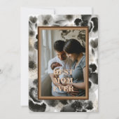 Aangepaste foto gouden bloem Moederdag Feestdagenkaart (Voorkant)