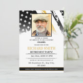 Aangepaste foto | Gouden lijn Militaire Pensioen Kaart (Staand voorkant)