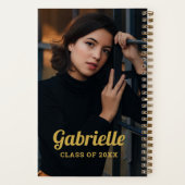 Aangepaste foto goudschrift afgestudeerde notitieboek (Achterkant)