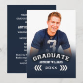 Aangepaste foto Graduation Party Foto Kaart (Voorkant / Achterkant)