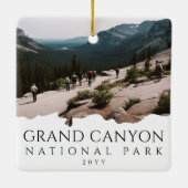 Aangepaste foto Grand Canyon National Park Arizona Keramisch Ornament (Achterkant)